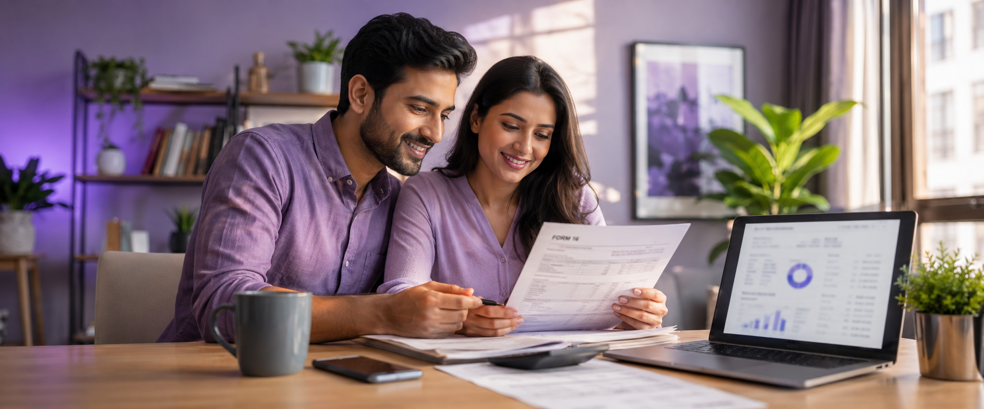 Couple filing taxes together with ipoji